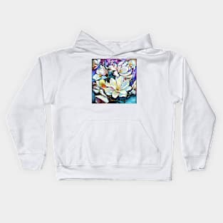 White magnolia Kids Hoodie